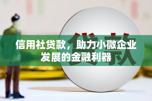 海盐信用社贷款，助力小微企业发展的金融利器