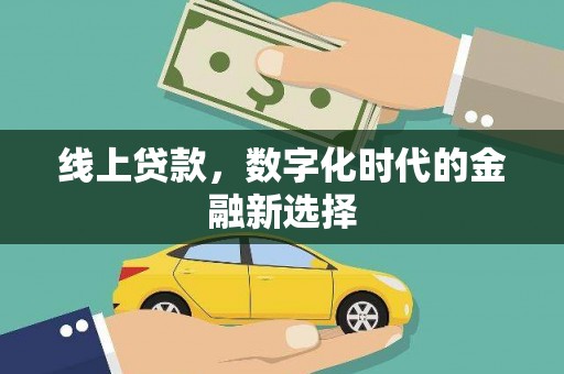 海盐线上贷款，数字化时代的金融新选择