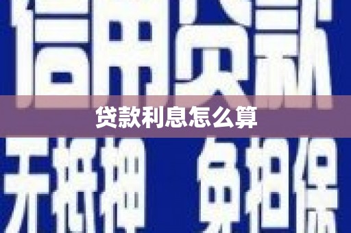 海盐贷款利息怎么算