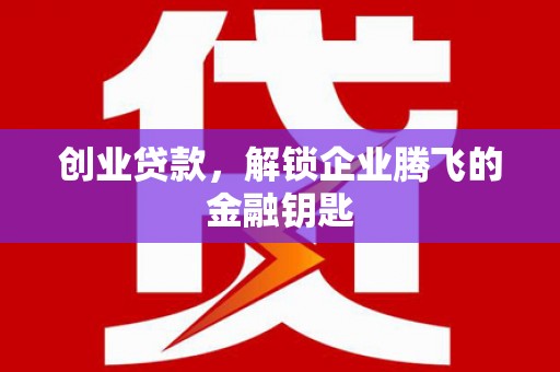 海盐创业贷款，解锁企业腾飞的金融钥匙