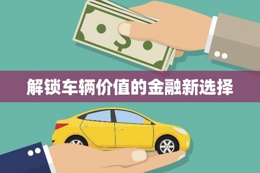 海盐解锁车辆价值的金融新选择