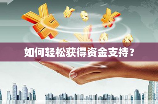 海盐如何轻松获得资金支持？