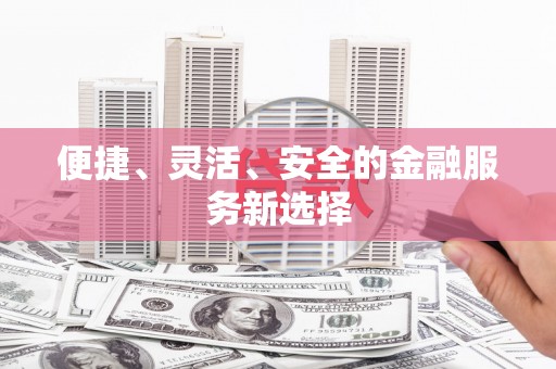 海盐便捷、灵活、安全的金融服务新选择