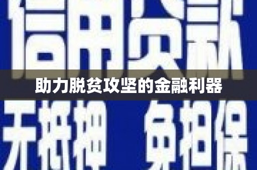 海盐助力脱贫攻坚的金融利器