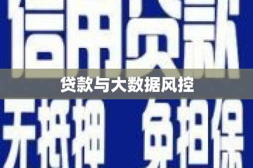 海盐贷款与大数据风控