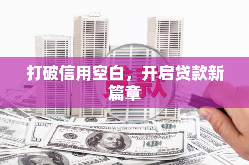 海盐打破信用空白，开启贷款新篇章